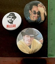 A.J. McLean - Backstreet Boys Vintage 3 x 1 To 1.5" pin-back buttons
