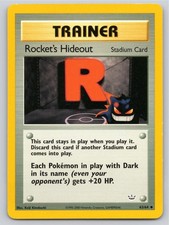 POKEMON NEO REVELATION ROCKET'S HIDEOUT 63/64 UNLIMITED UC NM A100944 FREE S&H