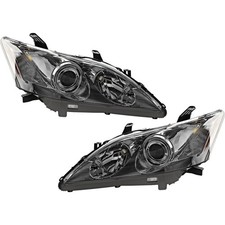 Halogen Headlight Assembly Set of 2 For 2007-2009 Lexus ES350 Base Clear Lens