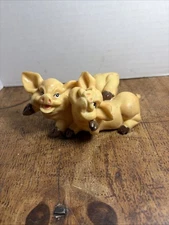 Vintage Pig Sty Affections Resin Pair Of Happy Pigs 5” X 2.25”