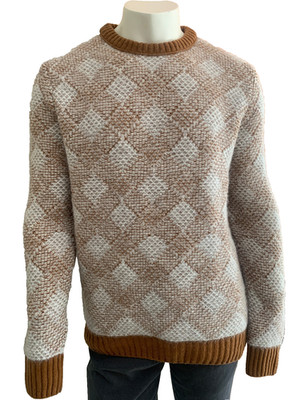 ADOLFO DOMINGUEZ ,Pullover,Pulli, Gr .L ,MEHRFARBIG,Wollmischung