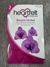 Heartfelt Creations Botanic Orchid Craft Dies 3pc HCD1-7101 Flower Metal Set