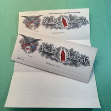 1900 Bludwine Bottling Co Bridgeport CT letterhead, Invoice soda Bottle RI