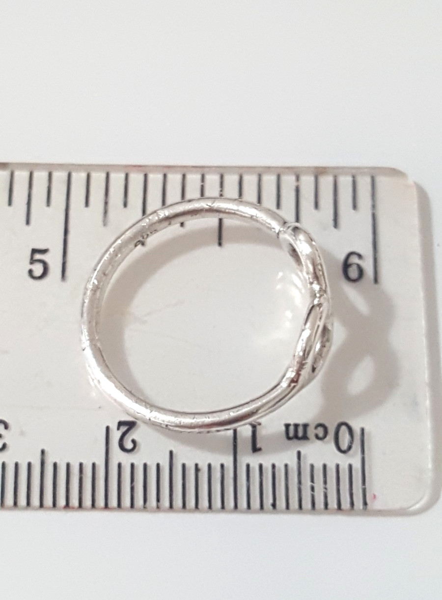 Fabulous Solid Infinity Band Ring 925 Silver Size… - image 24