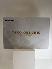 SDKWDH 7-1 Colors LED Beauty Mask Light Therapy for Face - White