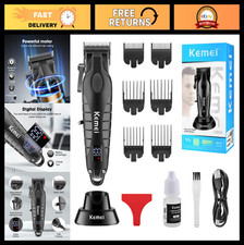 Professional Cordless Hair Clippers Set for Men, Rechargeable Trimmer Kit, Hair
