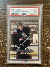 2005-06 Fleer Ultra Hockey Alexander Ovechkin #252 Rookie Card PSA 9
