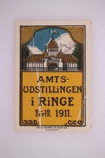 Denmark 1911 Amts Udstillingen i Ringe MNH Exhibition Label EFO PAPER CREASE