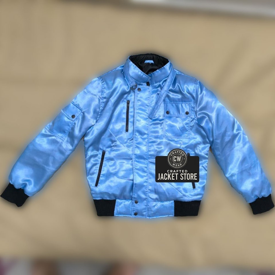 Handmade TV Series Stranger Things Steve Harrington Blue Bomber Jacket ...