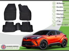 3D Car Mats Rubber Floor Mats For Toyota C-HR CHR Hybrid 2016-2025 Allweather