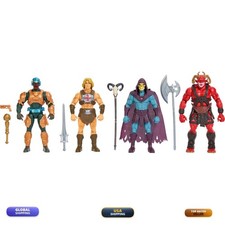 Masters Universe Action Figure Toy 4 Pack He-Man Skeletor Man-At-Arms And