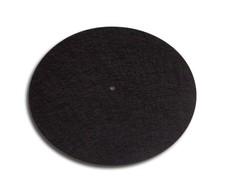 Schallplatten Slipmat aus Filz schwarz