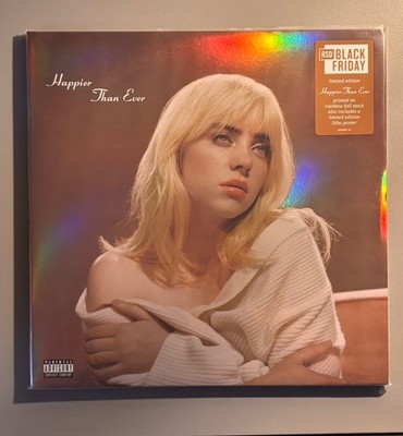 Billie Eilish Happier Than Ever Rainbow Foil Jacket Poster RSD BF 2022 Vinyl