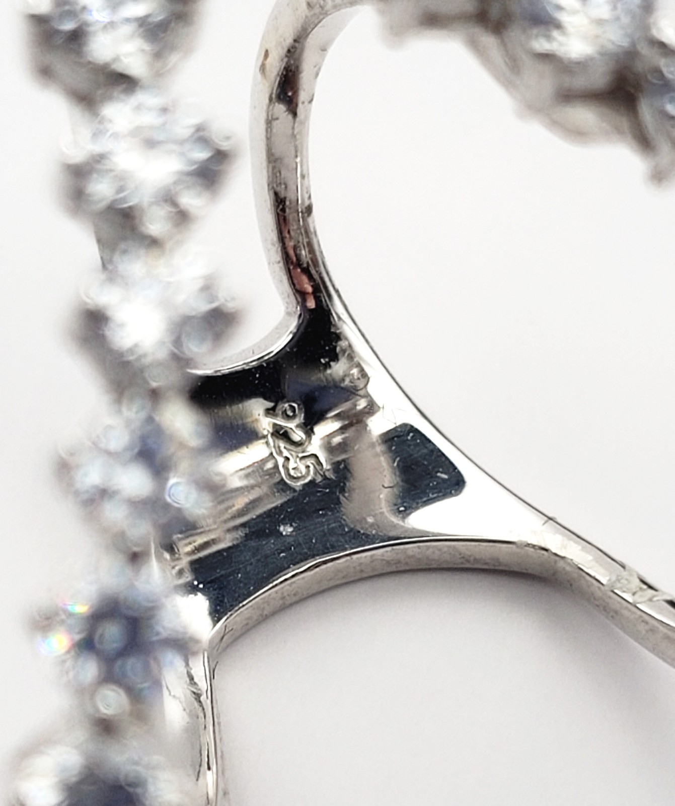 925 Silver CZ Tear Drop Statement Ring - image 4