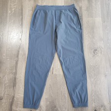 Lululemon Surge Jogger Men Large Blue Ankle Zip Run Running Pants Athleisure Gym