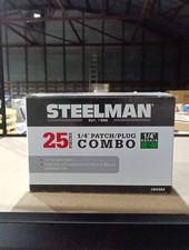 Steelman 1/4 Tire Repair Patch Plug Combo 25 ...