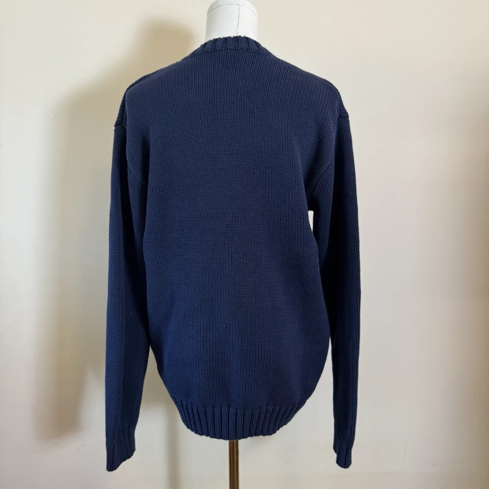 Suéter John Galt Brandy Melville Azul Marino Algodón Bandera Americana EE. UU. Talla Única Foto 4 de 4