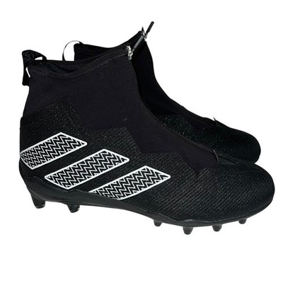 Adidas Nasty 2.0 Football Cleats GV8309 Black White Men s Size 14 Mid Top NEW