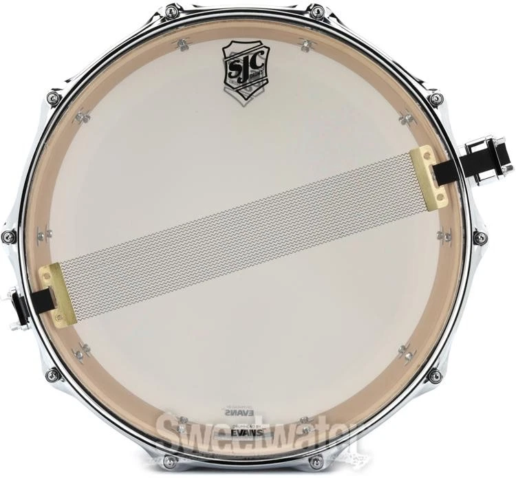 SJC Custom Drums Navigator Snare Drum - 6.5 inches x 14 inches, Ghost Black - Image 4 of 4