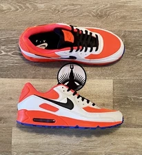 Nike Air Max 90 Leather Nike By You ‘Infrared White Black’ FZ3984-900 Men’s 11