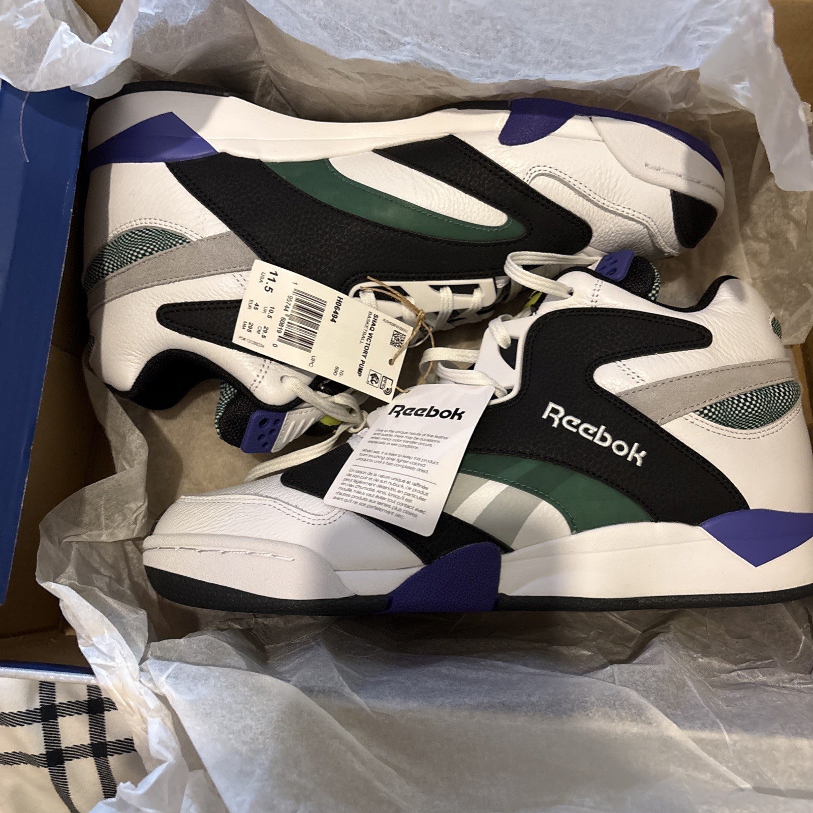 Reebok Shaq Attaq Victory Pump   Meets' Size 11.5 New In Box
