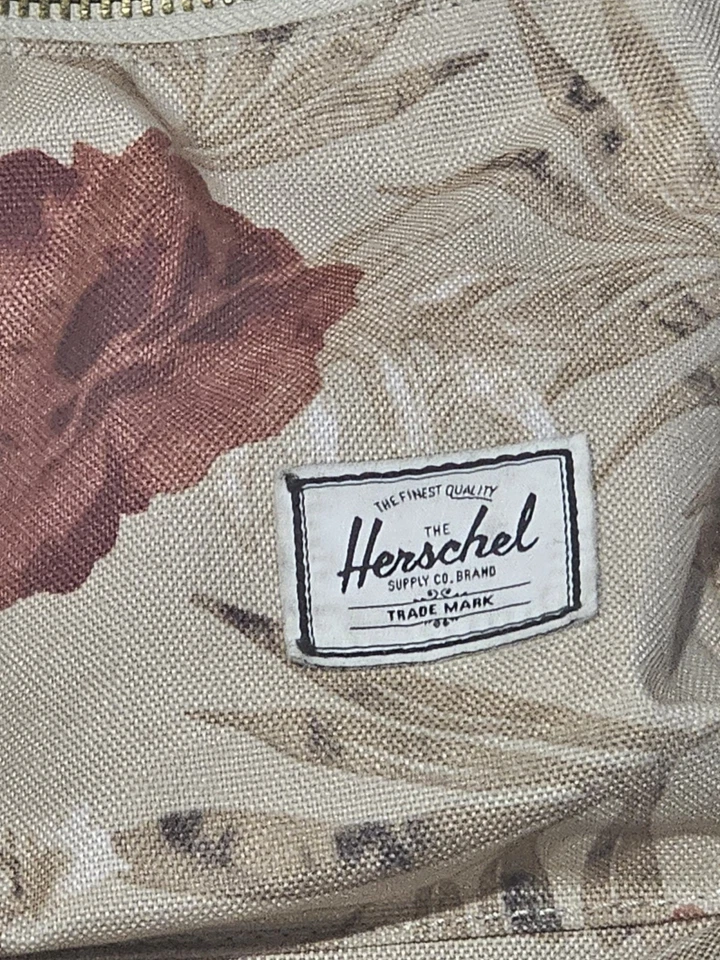 Mochila Floral Herschel Supply Co. - Estampado Beige Rojo Tostado - Estilo Clásico Foto 2 de 4