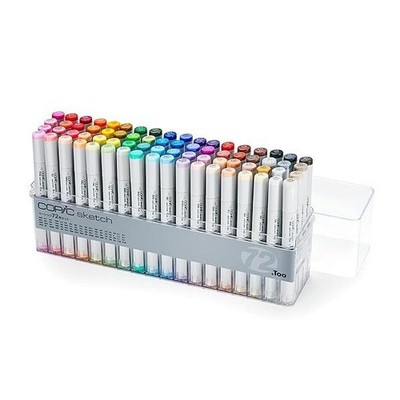 TOO Copic Sketch Basic 72 Farben Set multicolor illust Anime Manga aus Japan JP