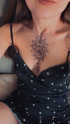 temporäres Tattoo wasserfest Klebe Fake Tattoo Blume Aufkleber Lotus Kette Blüte