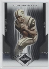 2007 Leaf Limited 203/249 Don Maynard #123 HOF 0a1