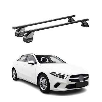 Fix Point Roof Racks for Mercedes A Class W177 Hatchback 2019-2022 Steel Black