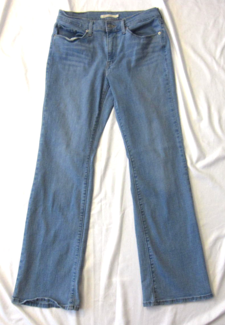 Levis Denim Jeans Classic Bootcut Wide Leg  Light Wash Women Sz W27xL30 (WP401)