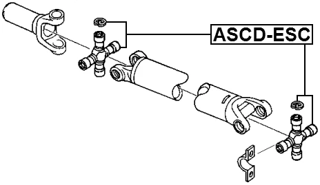 Universal Joint 28.6X93 Febest ASCD-ESC OEM 89029290 - Image 2 of 2