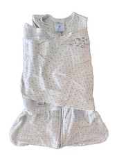 Halo SleepSack Swaddle Newborn birth - 3m , Yellow Dots Cotton, 6-12lbs, GUC