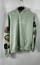 Jordan Women's Brooklyn Fleece Pullover Hoodie Sage Green Ring Graphic NWT Sz S