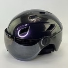 Odoland 2 in 1 Ski Snowboard Helmet W Visor Goggles Metallic Purple Sz Sm READ
