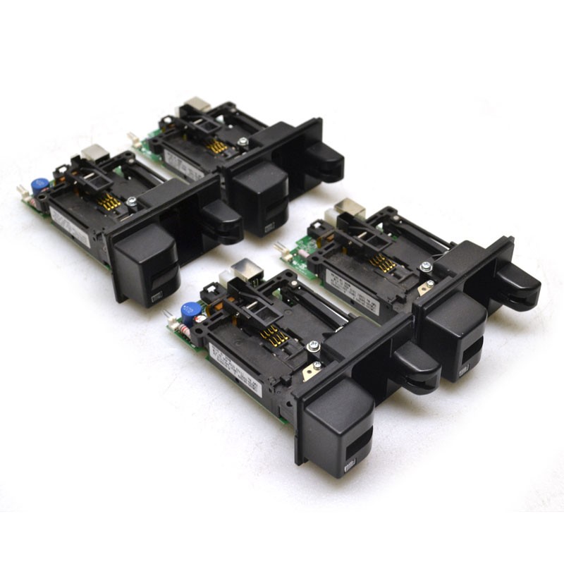 (Lot of 4) Sankyo ICM330-3R1593 Manual DIP Magnetic Strip 24V Card Readers 0.2A