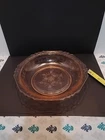 Pink Florentine Depression Glass 9 Inch Berry Bowl VG Condition