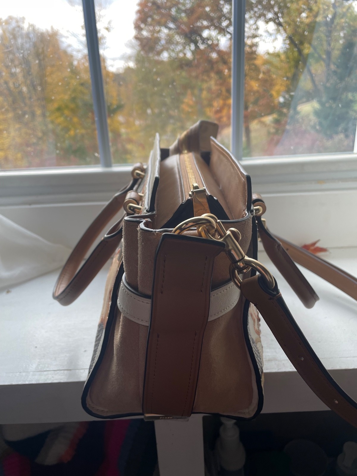 Coach Pebble Leather Patchwork Multi Handbag Purs… - image 6