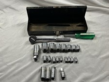 S-k Tools 38 And 14 Drive 23 Piece Socket Set Usa Made Please Read S-k Tools 38 And 14 Drive 23 Piece Socket Set Usa Made Please Read