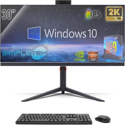 All in One 30'' Gaming 2K i9 9th Gen RAM 64GB SSD 4TB RTX 4060 8GB Win 10 AIO PC