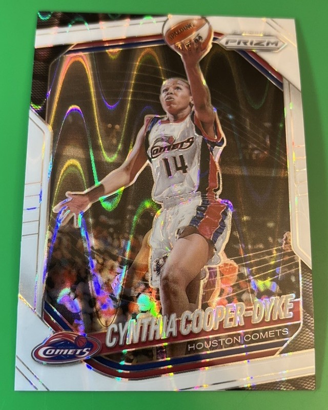 2025 WNBA Prizm Cynthia Cooper-Dyke White Seismic - Houston Comets