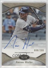 2020 Topps Tier One Prime Performers 8/299 Aaron Hicks #PPA-AH Auto 5w7