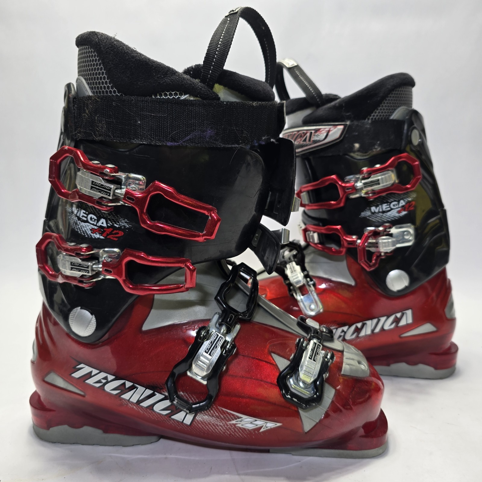 SALOMON Scarponi da sci Tecnica Mega+12 misura 27 0 27 5 315 mm rosso nero micro fibbie