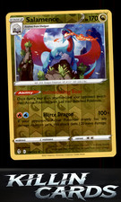 Reverse Holofoil Salamence 109/203 Pokemon Holo Rare SWSH07: Evolving Skies Card