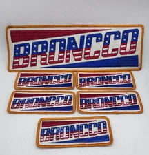 Lot of 6 Vintage Patches BRONCCO Mini Bike Motorcycle