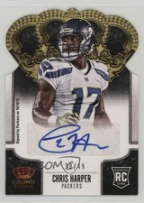 2013 Panini Crown Royale Gold Die-Cut Signatures 20/49 Chris Harper Auto 0a3
