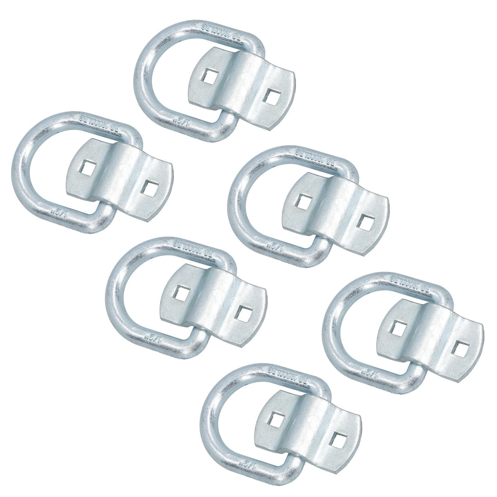 Bolt On Lashing Ring + Cleat Tie Down Support For Truck Trailers 1.5 Ton SWL 6pc