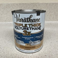 Varathane 1 qt Triple Thick Polyurethane 281542 Clear Semi-Gloss Interior New
