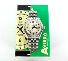 Nezumi White Aviera Automatic GMT Watch 40mm