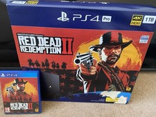 Sony PlayStation 4 Pro 1TB Red Dead Redemption 2 Bundle Boxed + Controller